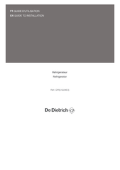 DeDietrich DRS1224ES Manual To Installation
