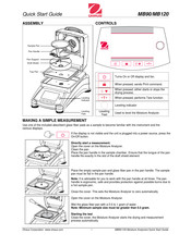 OHAUS MB90-GB Quick Start Manual