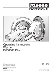 Miele PW6068WH Operating Instructions Manual