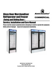 Kelvinator 738321 Service, Installation And Care Manual