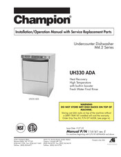 Champion UH330 ADA Installation/Operation Manual With Service Replacement Parts