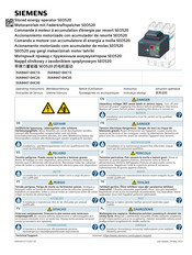 Siemens SEO520 Operating Instructions Manual