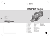 Bosch Professional GHO 18V-26 Original Instructions Manual
