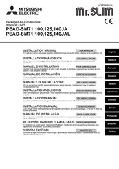 Mitsubishi Electric Mr.Slim PEAD-SM71125JA Installation Manual