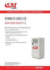 CE+T Power STABILITI 30C3-CE Quick Start Manual