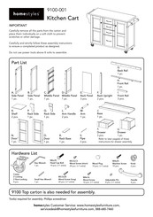 Homestyles 9100-001 Manual