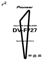Pioneer DV-F727 Operating Instructions Manual
