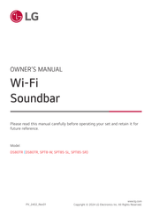 LG SPT85-SR Owner's Manual