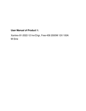 Xantrex Freedom 458 Series Owner's Manual