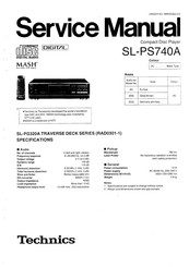 Technics SL-PS740A Service Manual