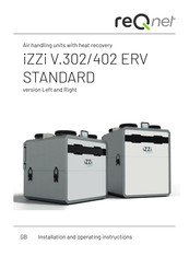 reQnet iZZi V.402 ERV STANDARD Installation And Operating Instructions Manual
