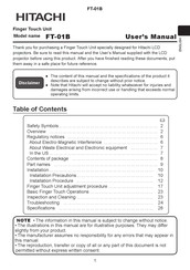 Hitachi FT-01B User Manual