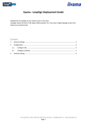 Iiyama LoopSign Deployment Manual