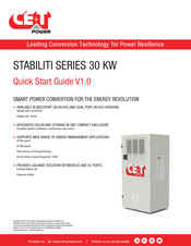 CE+T Power STABILITI 30 KW Series Quick Start Manual