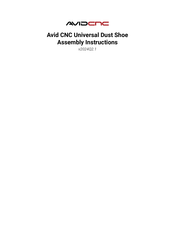 Avid CNC Universal Dust Shoe Assembly Instructions Manual