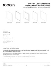 Robern CM RC Series Installation Instructions Manual