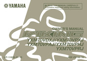 Yamaha Viking YXM70VPXJ Owner's Manual