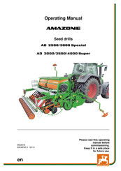 Amazone AD 2500 Special Operating Manual