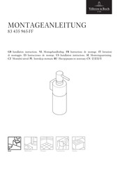 Villeroy & Boch 83 435 965-FF Installation Instructions Manual