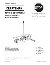Craftsman 486.243152 Owner's Manual