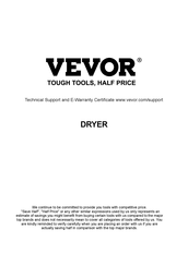 VEVOR QY24CDXSHGJV3 Manual