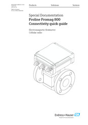 Endress+Hauser Proline Promag 800 Quick Start Manual