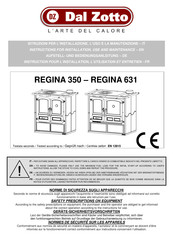 Dal Zotto REGINA 631 Instructions For Installation, Use And Maintenance Manual