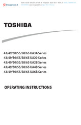 Toshiba 50 UA4B Series Operating Instructions Manual