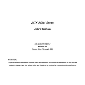 JETWAY JMTX-ADN1 Series User Manual