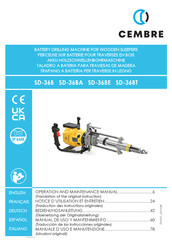 Cembre SD-36B Operation And Maintenance Manual