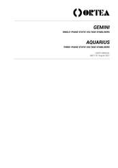 ORTEA NEXT AQUARIUS User Manual