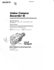 Sony Video8 Handycam CCD-TP36 Operation Manual