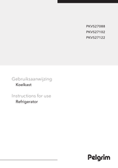 Pelgrim PKVS27102 Instructions For Use Manual