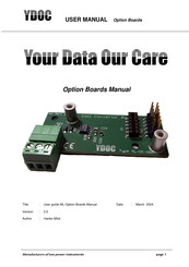 YDOC ML-OI-COM-UART User Manual
