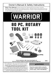 Harbor Freight Tools WARRIOR 58999 Owner's Manual & Safety Instructions