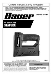 Harbor Freight Tools Bauer 20181F-B Owner's Manual & Safety Instructions