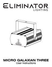 ADJ Eliminator Lighting MICRO GALAXIAN THREE User Instructions