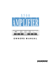 Samson S500 Owner's Manual