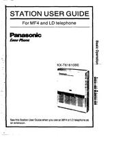Panasonic Easa-Phone KX-T61610BE User Manual