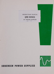 Sorensen QRB 20-1.5 Instruction Manual