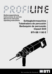 BTI PROFILINE BTI-SB 1150 E Operating Instructions Manual