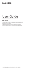 Samsung HW-LS60D/ZA User Manual