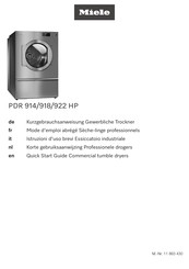 Miele PDR 914 HP Quick Start Manual
