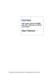 Advantech POD-6552 User Manual