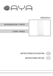 AYA ARM2001A+ Instructions For Use Manual