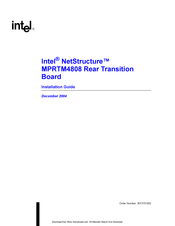 Intel NetStructure MPRTM4808 Installation Manual