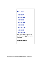 Advantech MIC-3043D User Manual