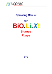 LiCONiC BiOLiX! STC118k ULT Operating Manual