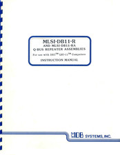 MDB MLSI-DB11-R Instruction Manual