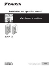 Daikin VRV 5-S RXYSA10AMY1B Installation And Operation Manual